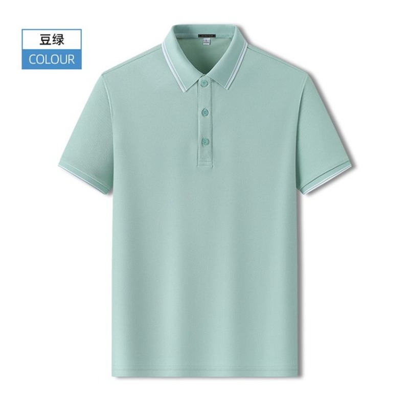 Polo Shirt Pique - 夏用メンズスリムフィットピケポロシャツ、コントラストトリムラペル、カジュアルデイリーウェア、半袖Tシャツ