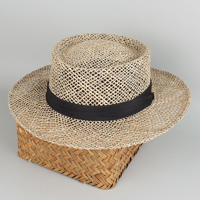 Bucket Hat Straw - 100% 天然草パナマビーチ太陽の帽子女性の夏の麦わら帽子旅行つば広 UV バイザー保護エレガントな女性のサンハットキャップ