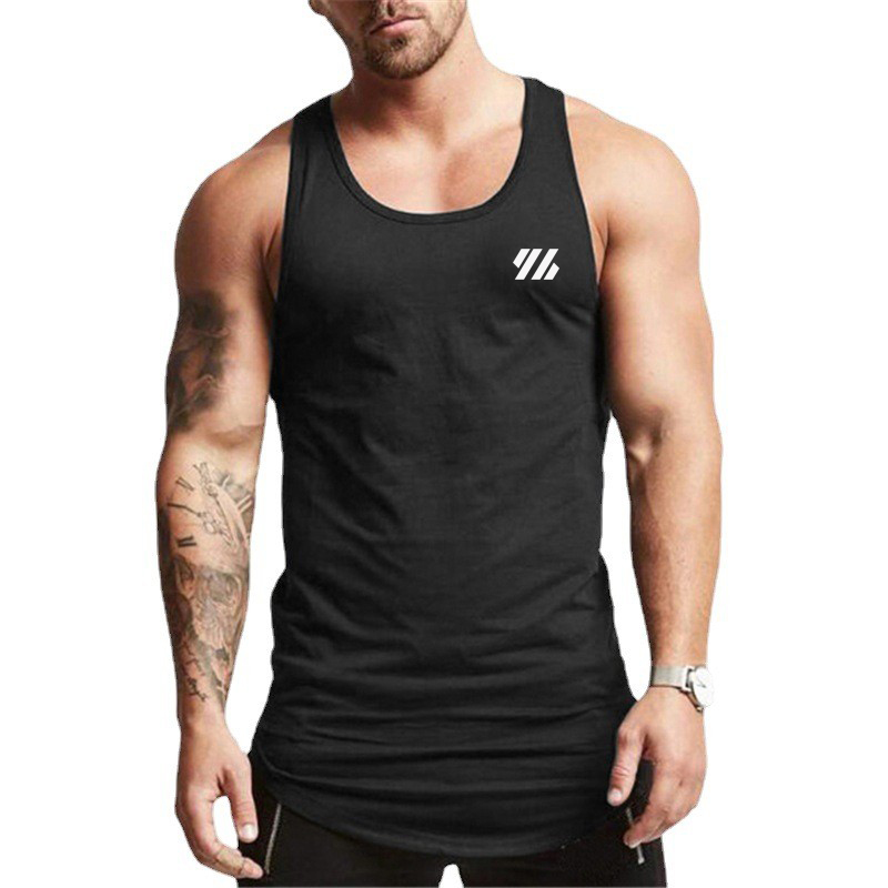Tank Top Muscle - メンズコットンマッスルシャツ,ノースリーブ,ジムタンクトップ,フィットネス服,カジュアル,通気性,ランニング,スポーツ,夏