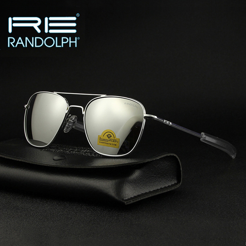 Sunglasses Aviator Polarized - RE サングラス男性米国陸軍軍用航空パイロットサングラス女性ガラスレンズ高級ブランドレトロチタンフレーム高品質