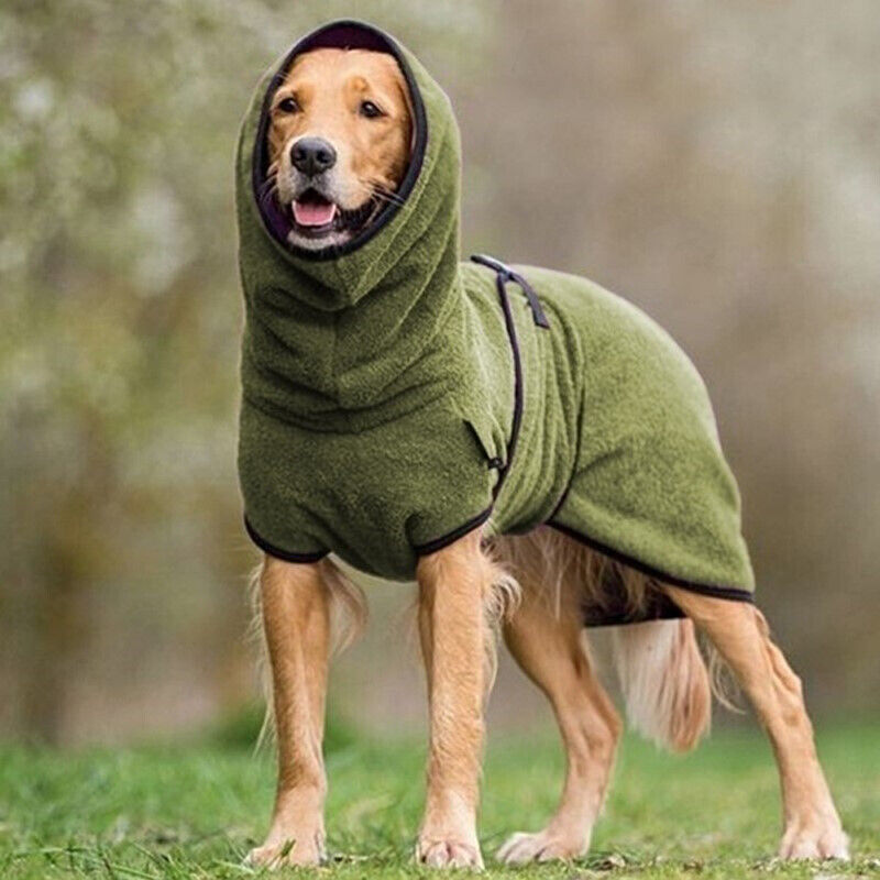 Beach Towel Large - ペット服 犬用バスローブ 吸水性抜群 ビーチタオルローブ ソフトで速乾性 大型犬