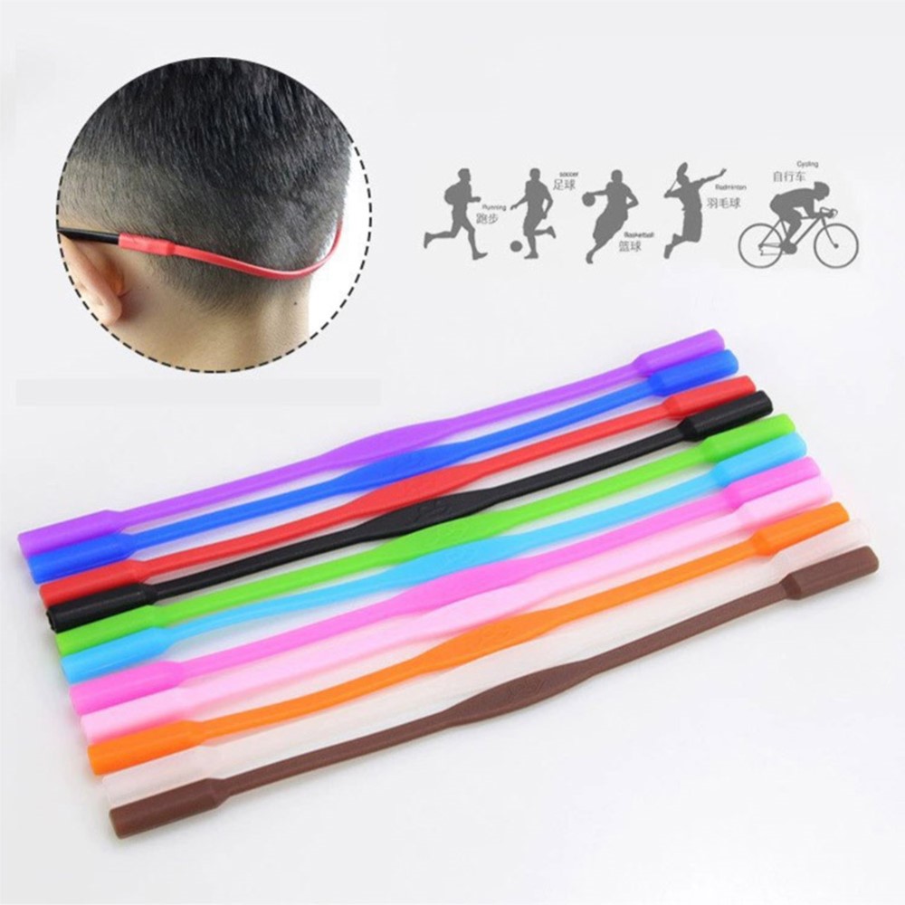 Sunglass Retainer Cord - シリコン眼鏡コード,滑り止めサングラスホルダー,子供と大人のための安全で快適な眼鏡ホルダー,17mmまたは20mm, 20個