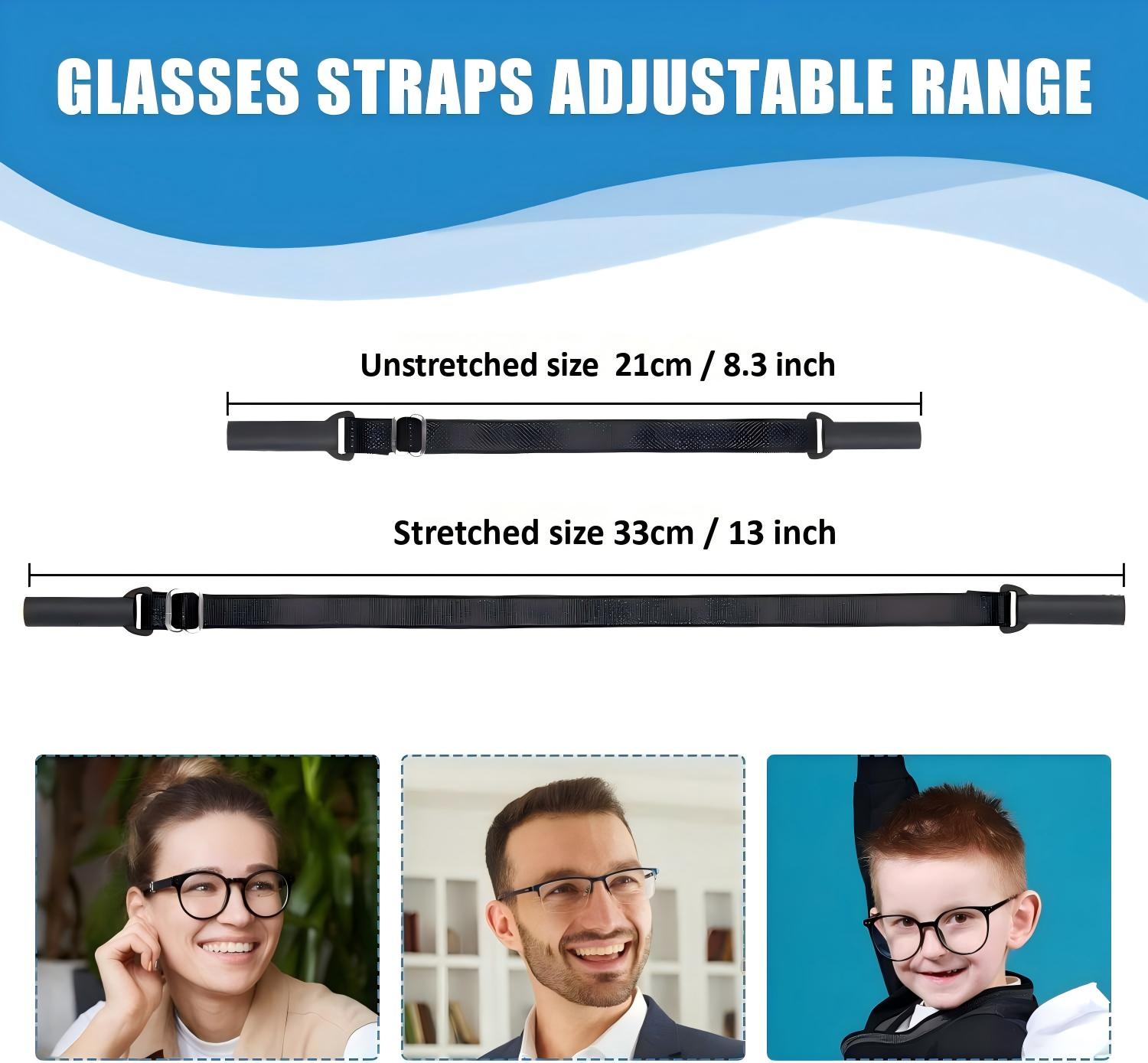 大人用メガネストラップ 4 本 (8.3-13 インチ) - - Sunglass Retainer Cord のレビューと価格