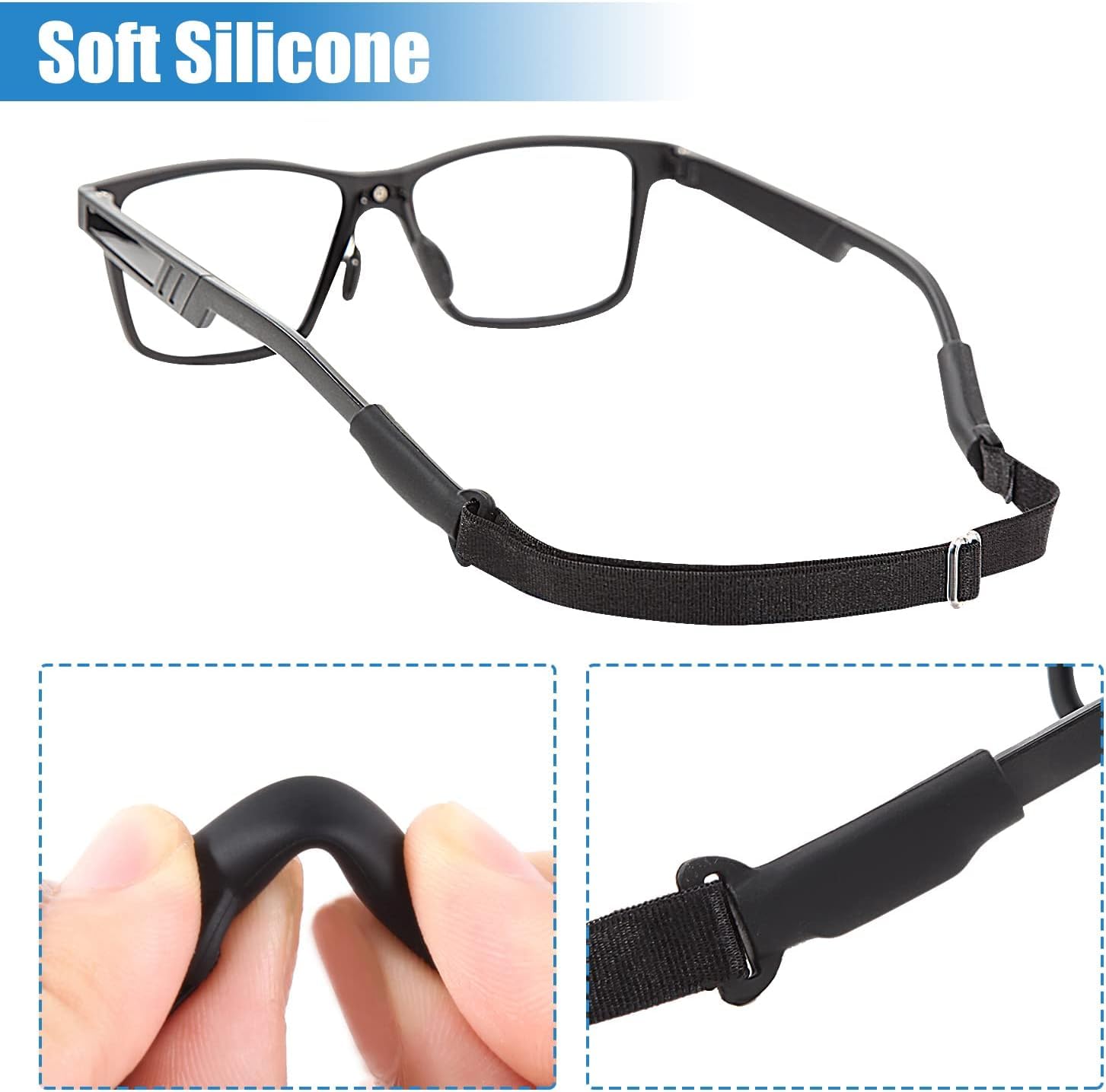 大人用メガネストラップ 4 本 (8.3-13 インチ) - - Sunglass Retainer Cord のレビューと価格