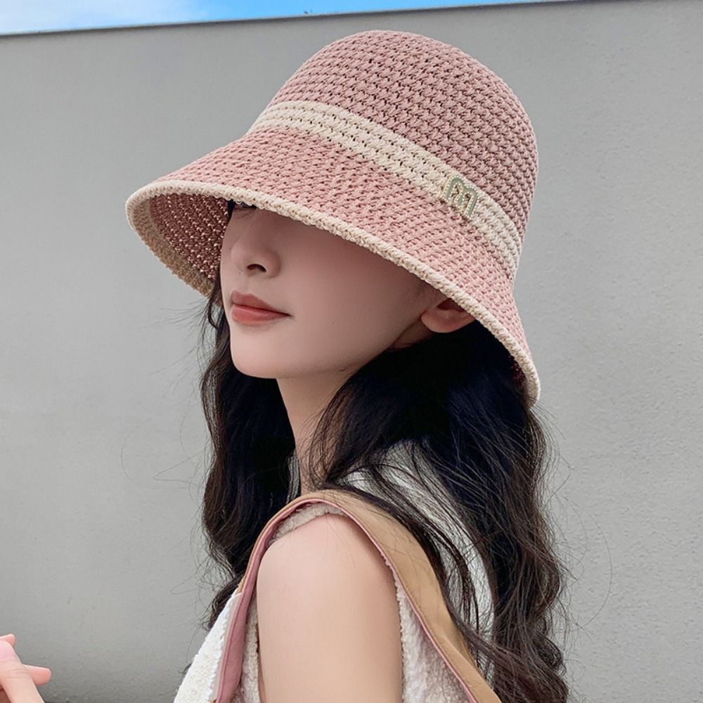 通気性のあるエレガントなボウフィッシャーマンハット折りたたみ - Bucket Hat Straw のレビューと価格