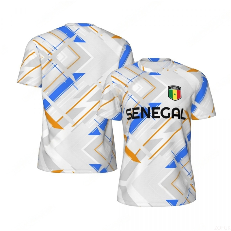 ファッションセネガル国旗グラフィックサッカー Tシャツ男性ト - Tee Graphic Print のレビューと価格
