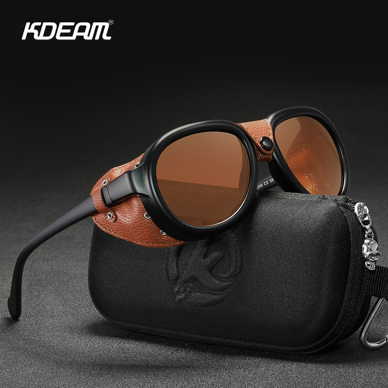 KDEAM パイロットサングラススチームパンクメンズアビアテ - Sunglasses Aviator Polarized のレビューと価格
