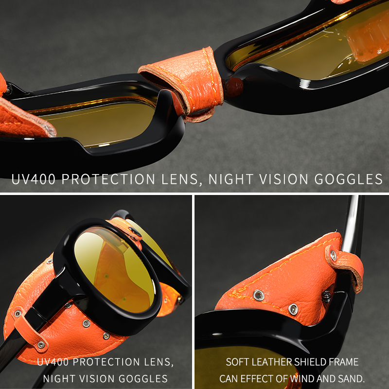KDEAM パイロットサングラススチームパンクメンズアビアテ - Sunglasses Aviator Polarized のレビューと価格