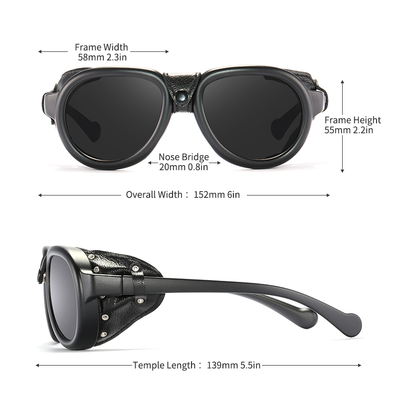 KDEAM パイロットサングラススチームパンクメンズアビアテ - Sunglasses Aviator Polarized のレビューと価格
