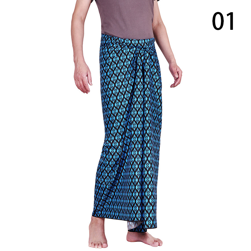 ユニセックス伝統的な東南アジアスタイルの衣装夏用サロングスカ - Sarong Men Wrap のレビューと価格