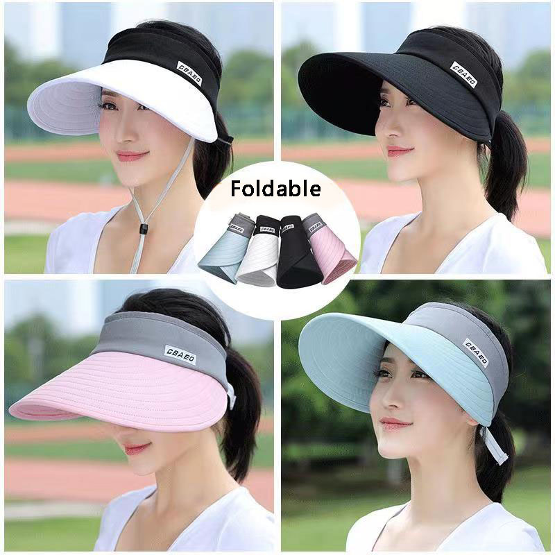 女性の夏の日よけ、広いつばの帽子、ビーチハット、調整可能なU - Packable Hat Nylon のレビューと価格