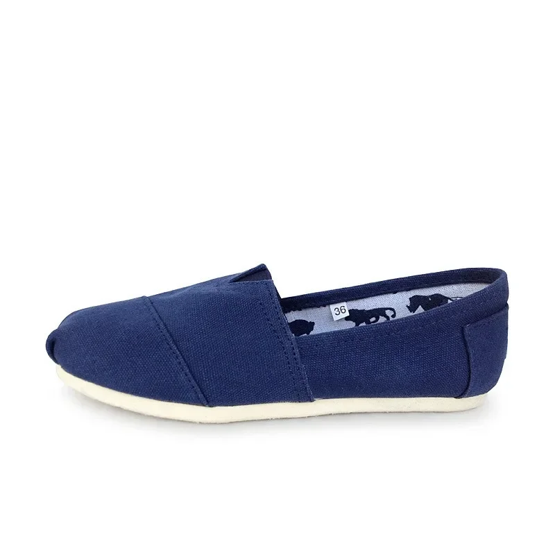 男性と女性のためのクラシックなスリッポンキャンバスモカシン, - Espadrille Slip On のレビューと価格