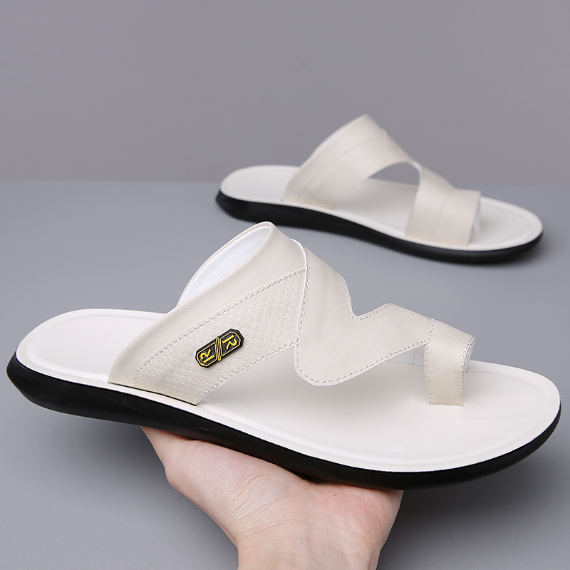メンズ2026新作レザーサンダル　通気性・滑り止め・軽量カジ - Flip Flop Leather Men のレビューと価格