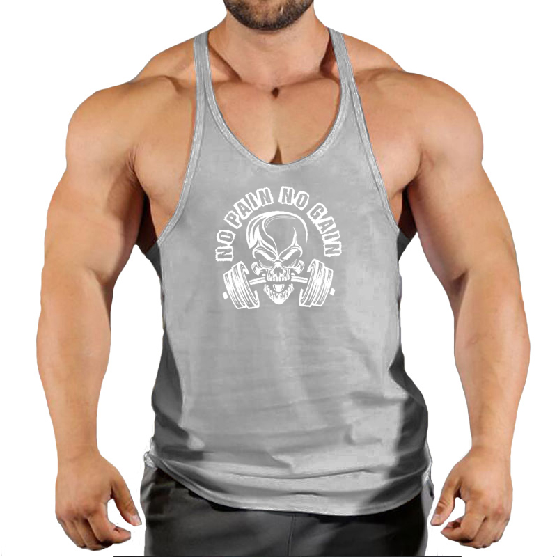 メンズプリントコットンノースリーブTシャツ,通気性タンクトッ - Tank Top Muscle のレビューと価格