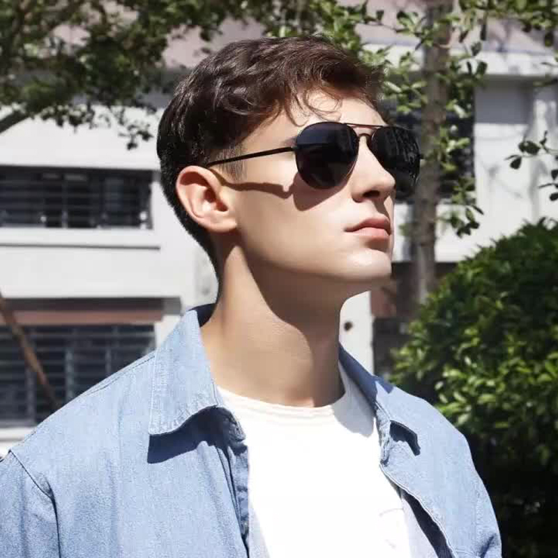偏光パイロットサングラス男性用運転用メガネ車ブランドデザイナ - Sunglasses Aviator Polarized のレビューと価格