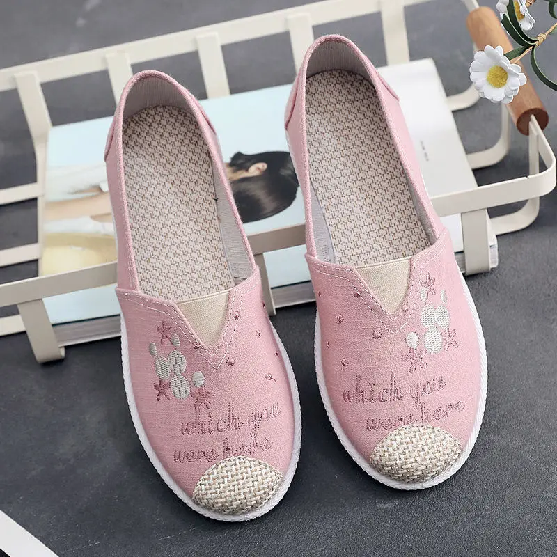 かわいいスリッポン ラウンドトゥ キュートなレディースシュー - Espadrille Slip On のレビューと価格