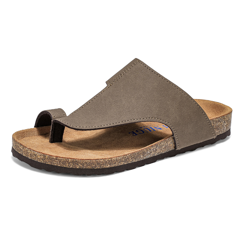 夏プラスビッグサイズ 48 49 コルクスリッパ男性女性下駄 - Flip Flop Leather Men のレビューと価格