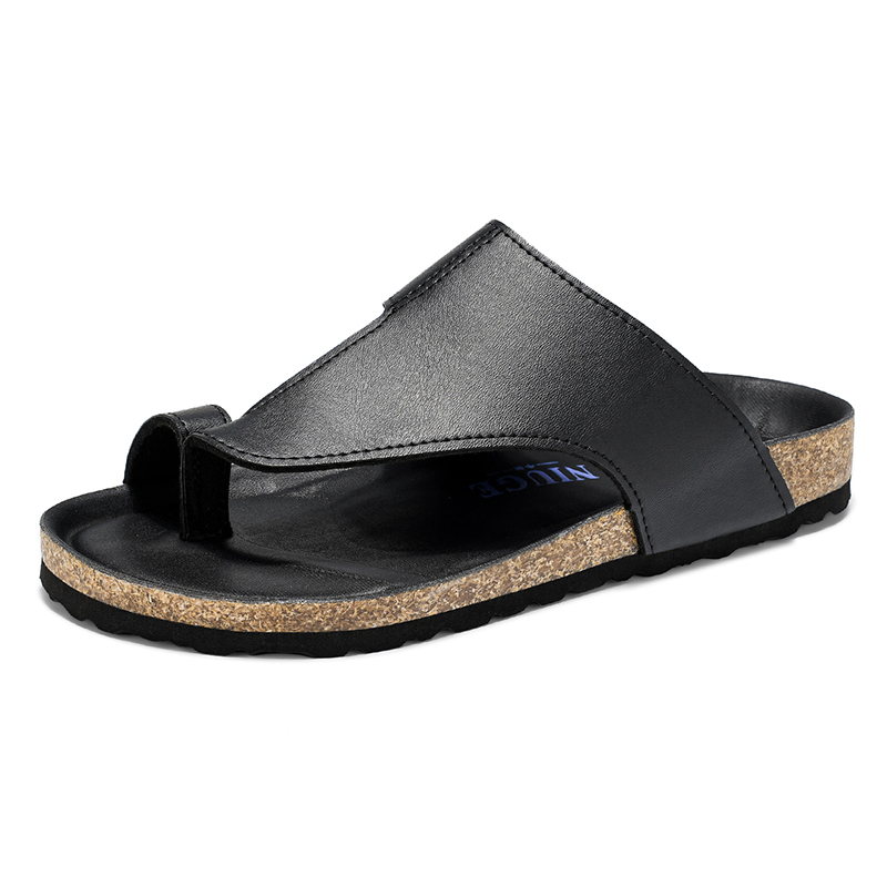 夏プラスビッグサイズ 48 49 コルクスリッパ男性女性下駄 - Flip Flop Leather Men のレビューと価格