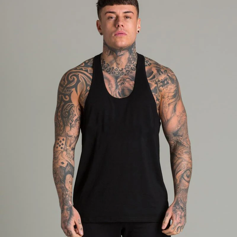 メンズマッスルボディービルTシャツ,ジムスポーツ,カジュアル - Tank Top Muscle のレビューと価格