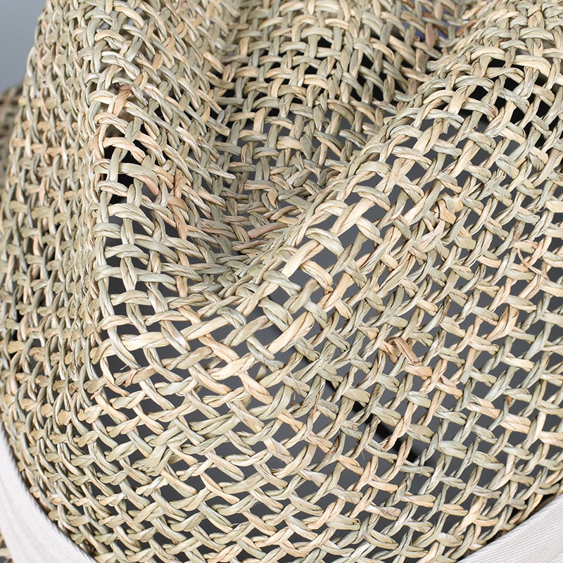 100% 天然草パナマビーチ太陽の帽子女性の夏の麦わら帽子旅 - Bucket Hat Straw のレビューと価格