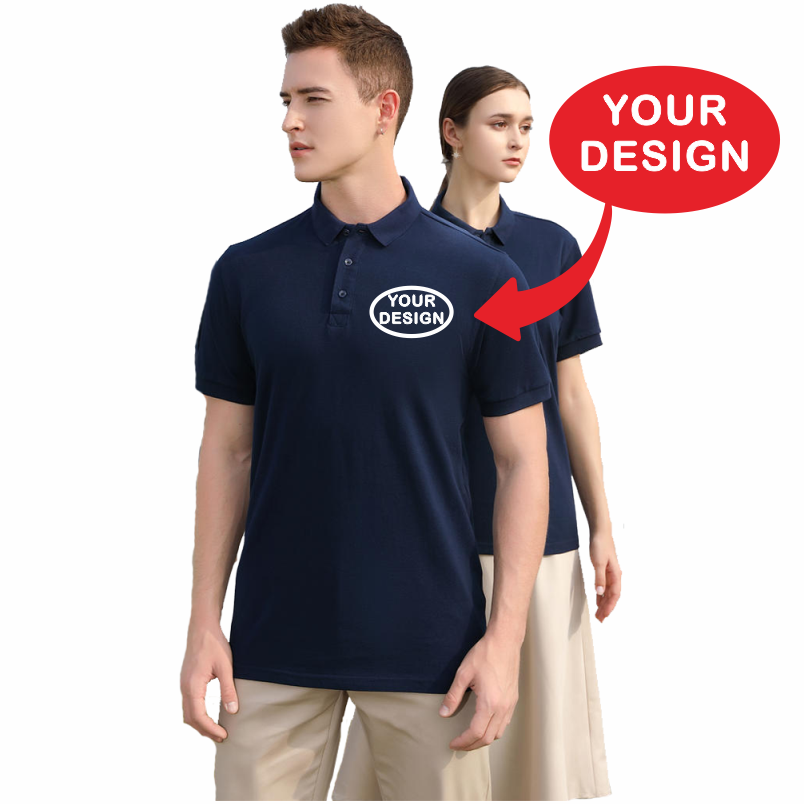 夏の純粋な綿のポロシャツのロゴカスタム印刷刺繍個人会社パーソ - Polo Shirt Pique のレビューと価格