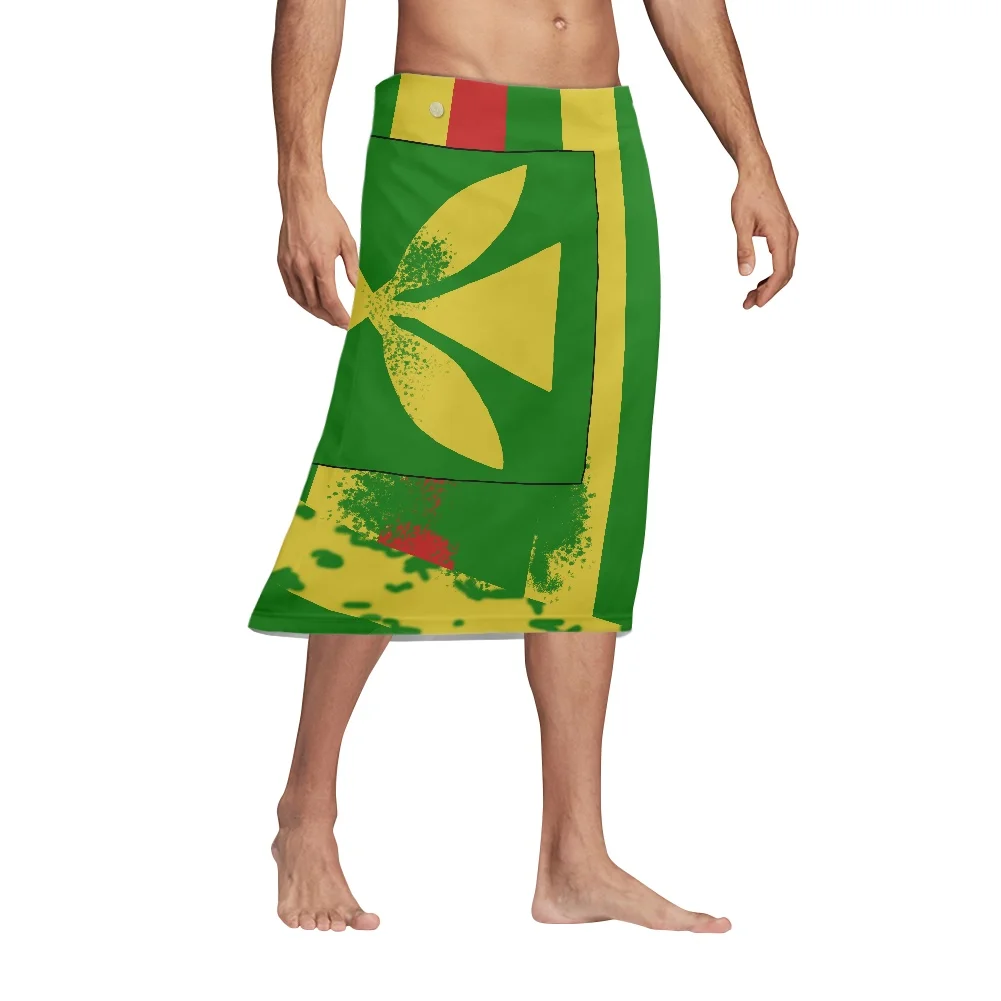 男性のタトゥープリント,ポリネシアの部族の入れ墨のプリントと - Sarong Men Wrap のレビューと価格