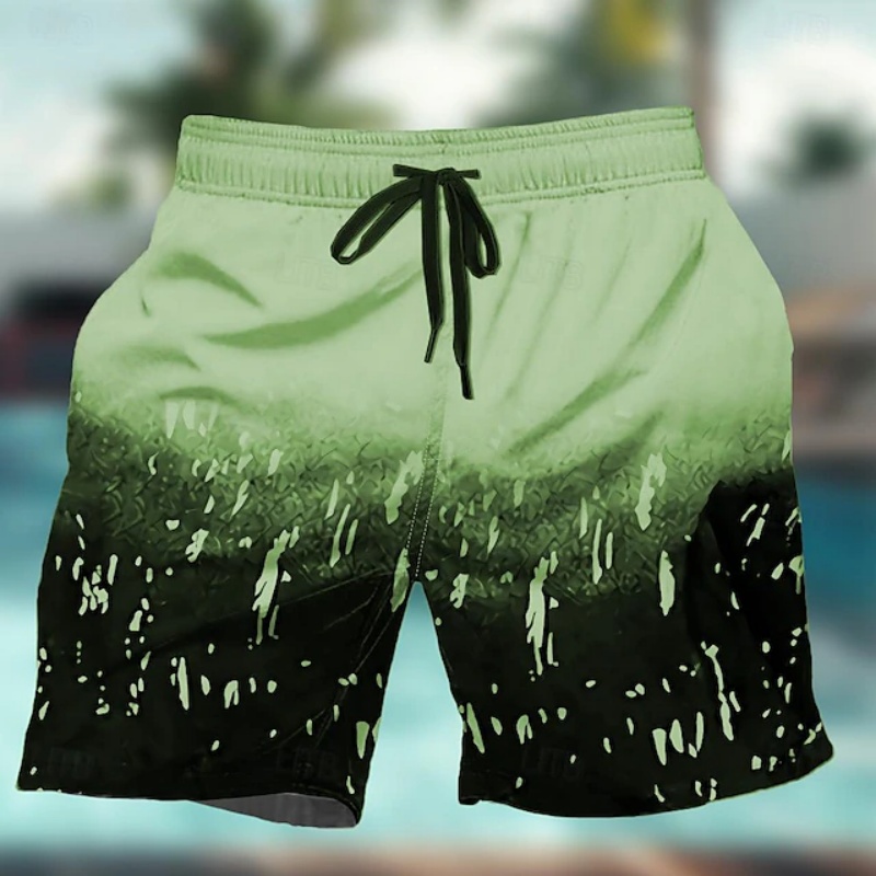 グラデーションカラフルなグラフィック水泳パンツ男性用ジオメト - Trunks Board Surf のレビューと価格