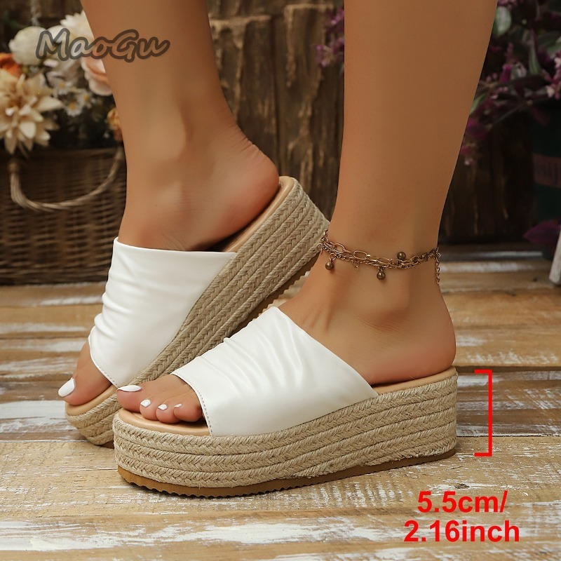 レディース ラッフル エスパドリーユ ウェッジ スライド サ - Espadrille Slip On のレビューと価格