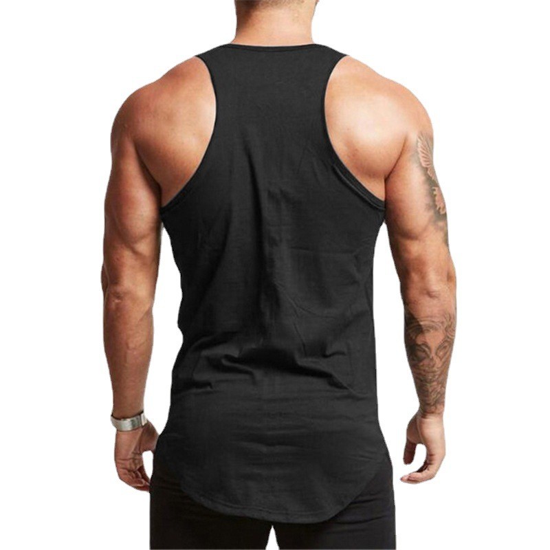 メンズコットンマッスルシャツ,ノースリーブ,ジムタンクトップ - Tank Top Muscle のレビューと価格