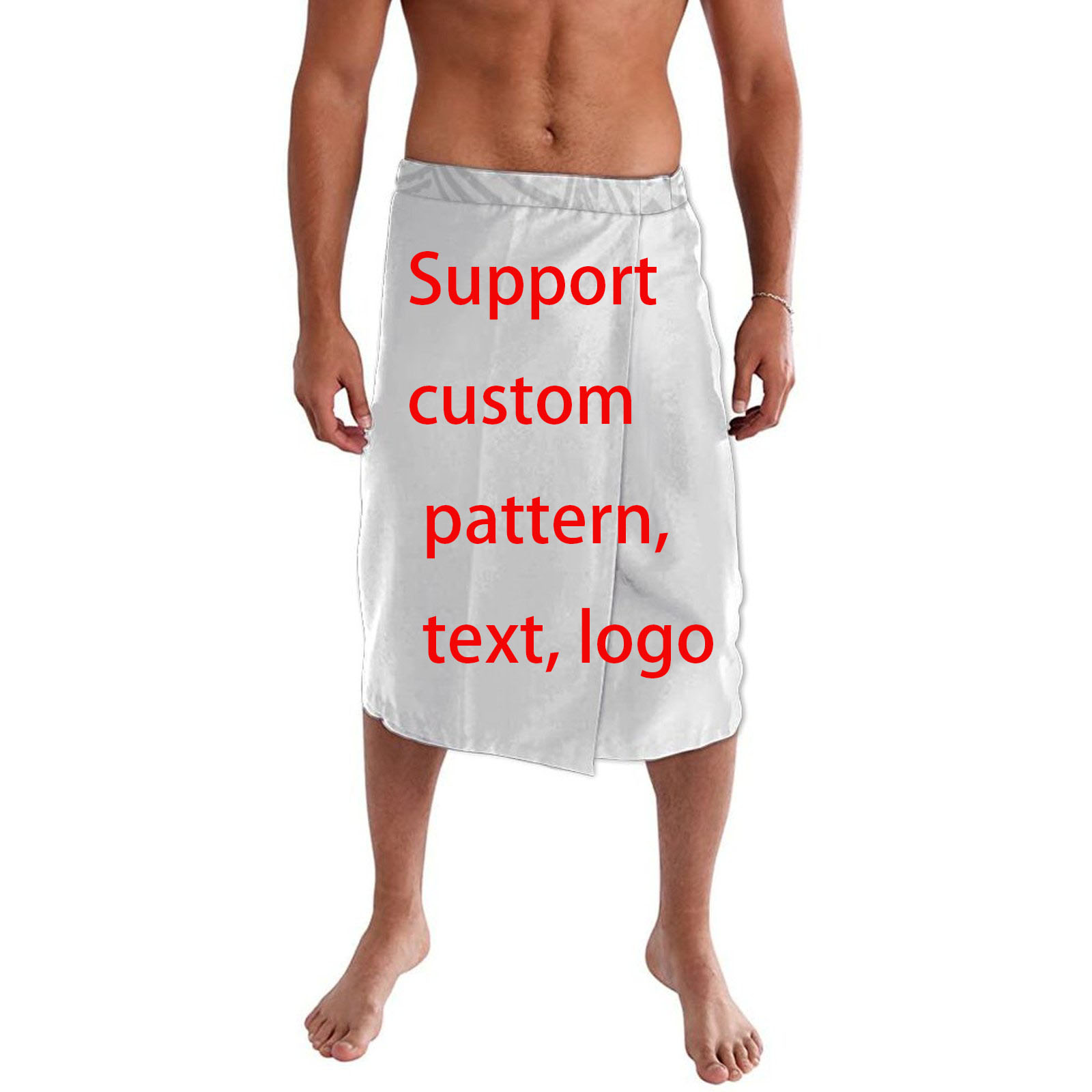 ポリネシア諸島風メンズソフトで通気性のあるミッドリフスカート - Sarong Men Wrap のレビューと価格