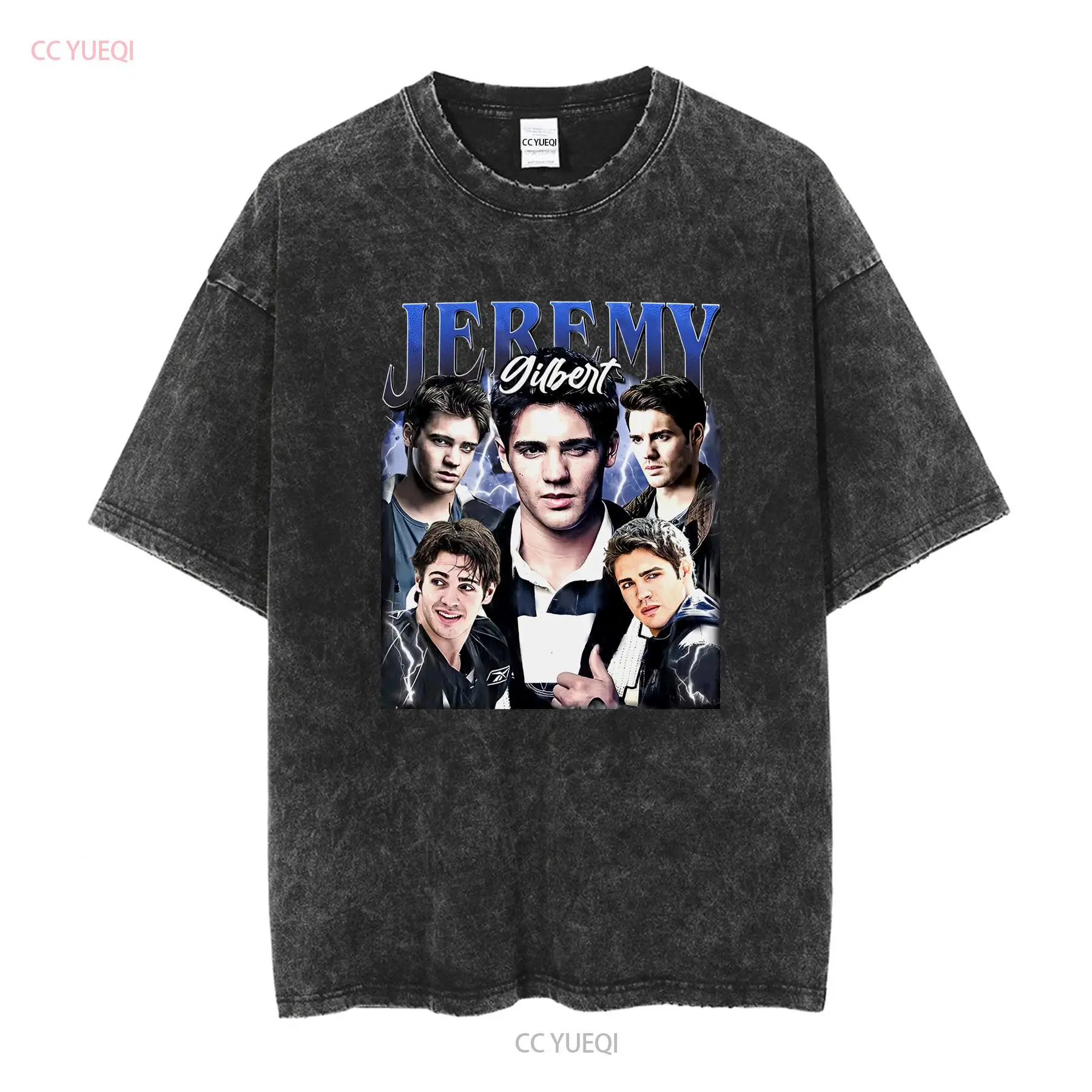 限定ジェレミー ギルバート ヴィンテージ T シャツ女性と男 - Tee Graphic Print のレビューと価格