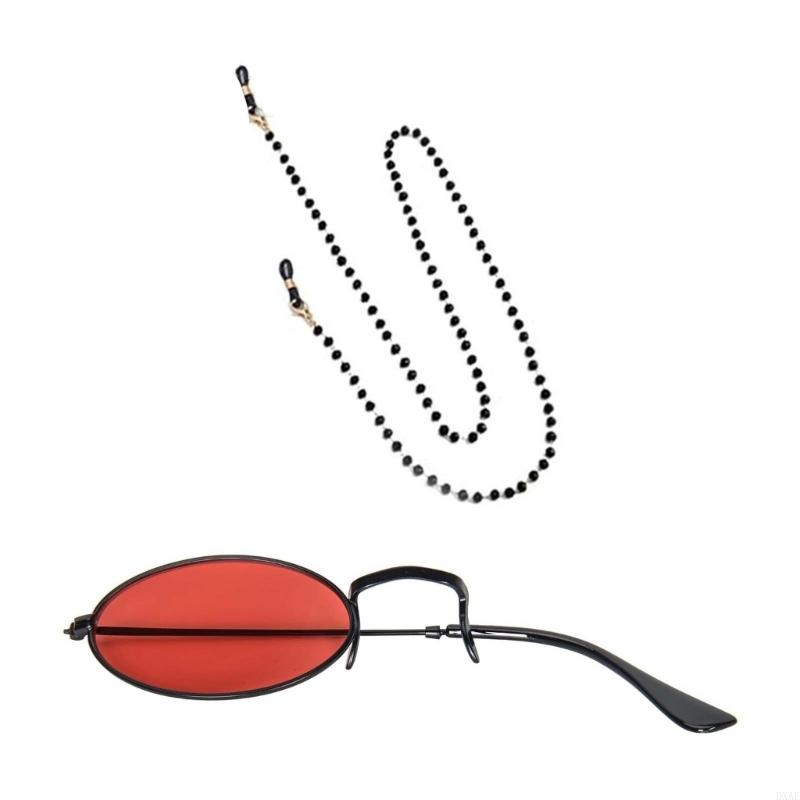チェーンデビルホーンを備えたDxaeモノクラーメガネハロウィ - Sunglass Retainer Cord のレビューと価格