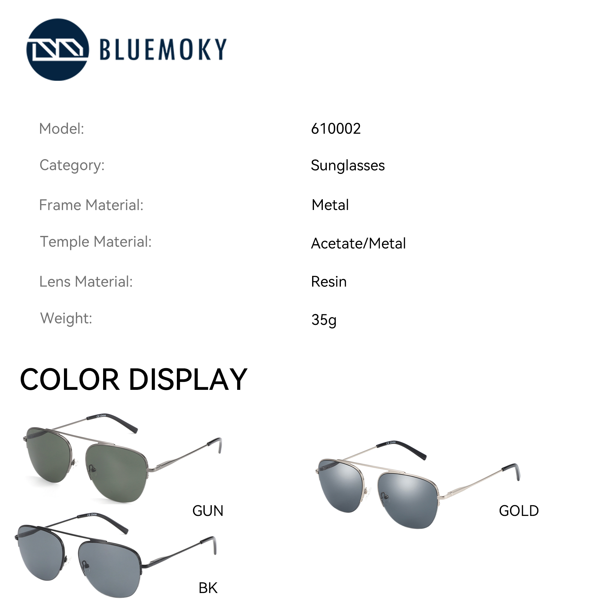男性と女性のためのbluemoky偏光処方サングラス、ファッ - Sunglasses Aviator Polarized のレビューと価格