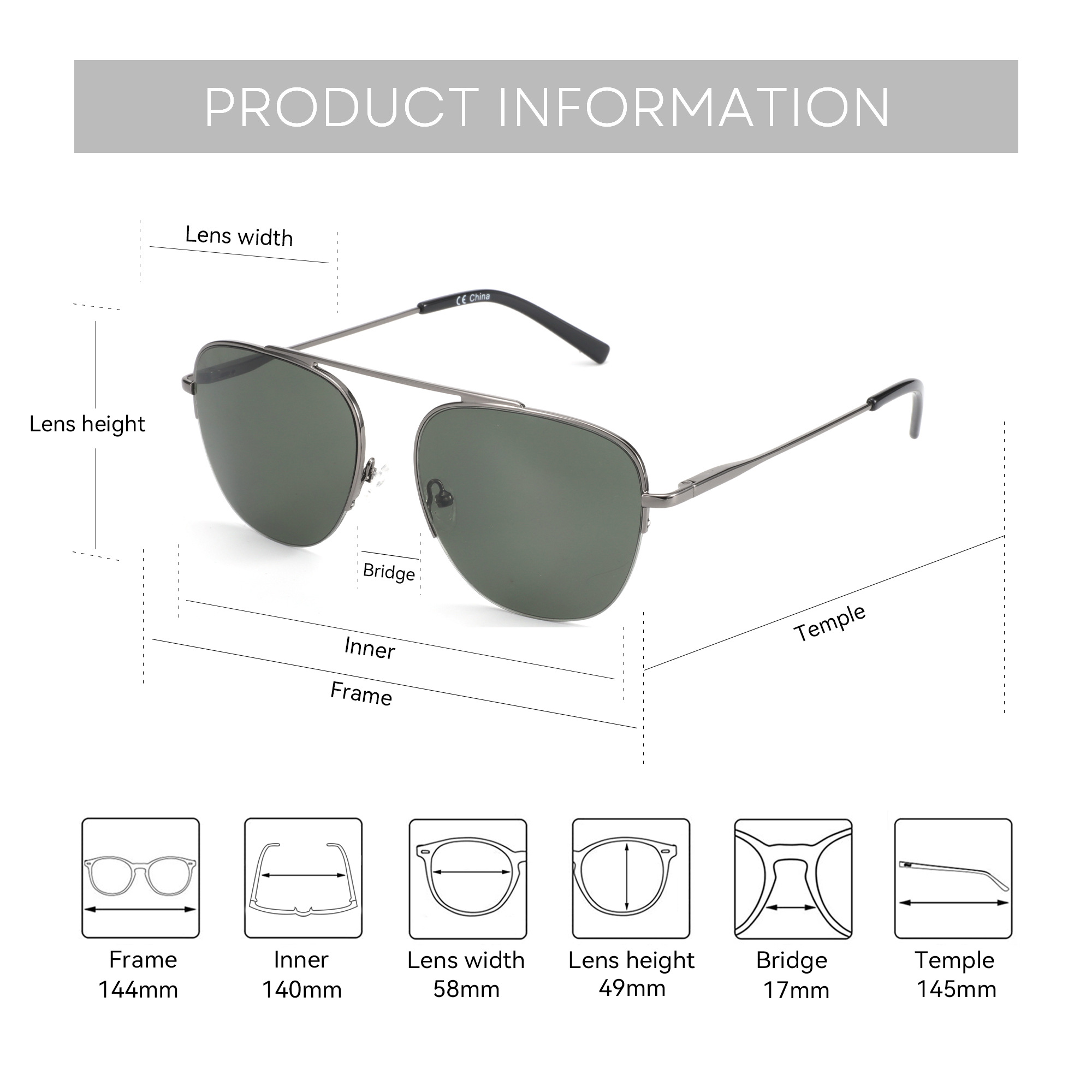 男性と女性のためのbluemoky偏光処方サングラス、ファッ - Sunglasses Aviator Polarized のレビューと価格