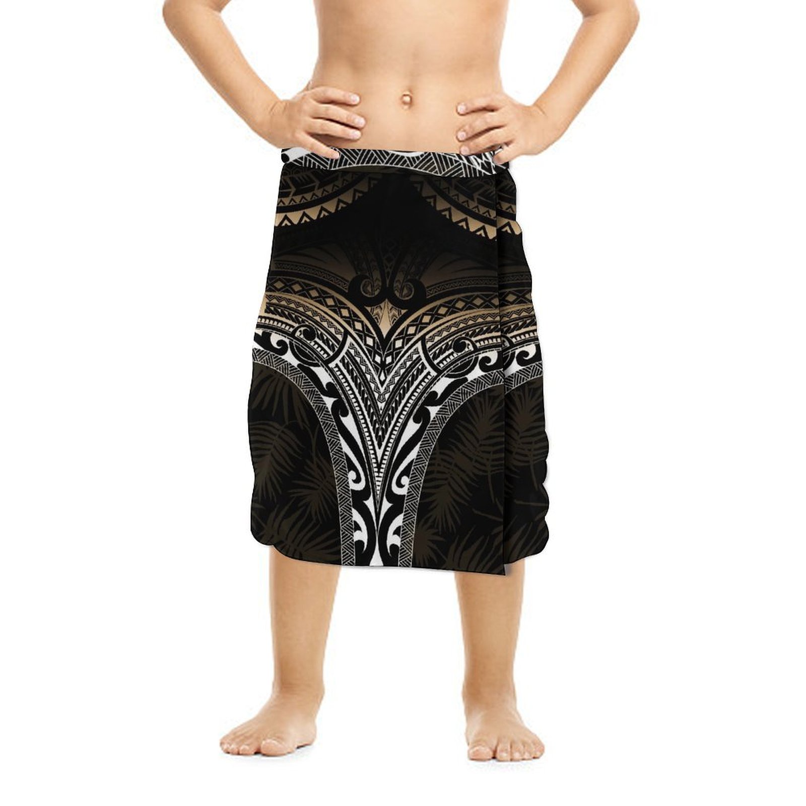 2025年夏 ハワイアンエスニック風 男の子用ラップドレス  - Sarong Men Wrap のレビューと価格