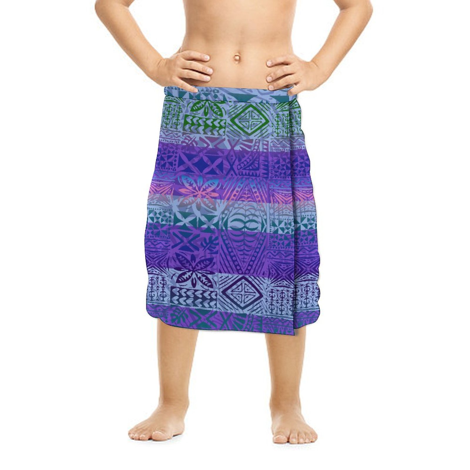 2025年夏 ハワイアンエスニック風 男の子用ラップドレス  - Sarong Men Wrap のレビューと価格