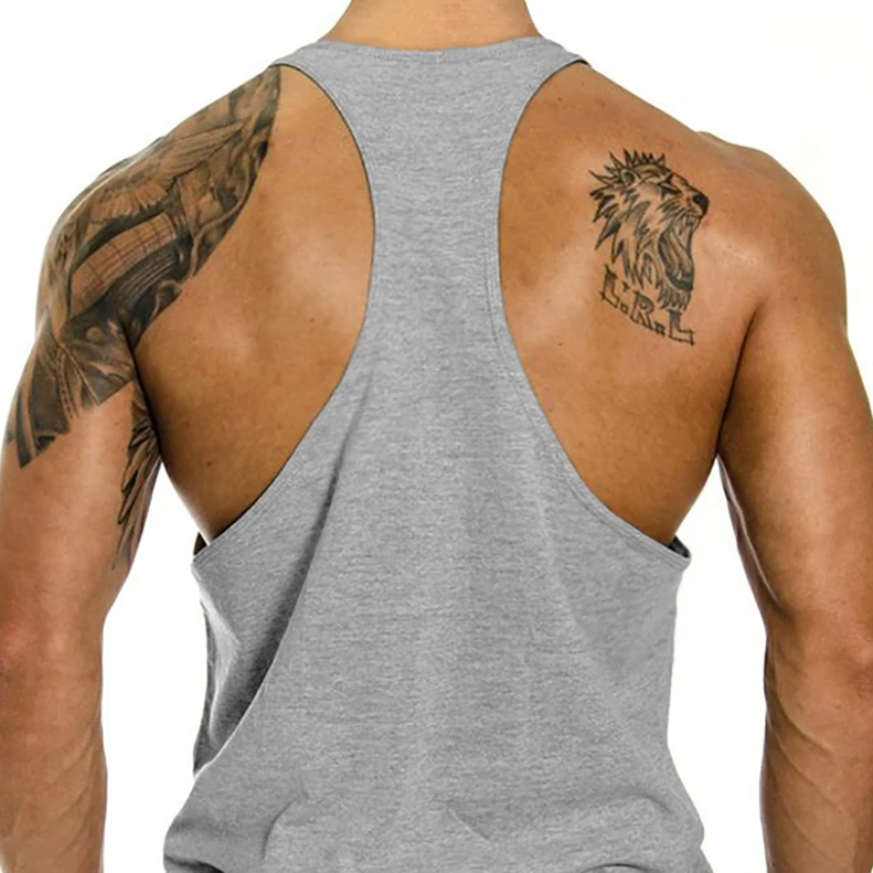 メンズ綿ノースリーブ Tシャツジムボディービルワークアウトタ - Tank Top Muscle のレビューと価格