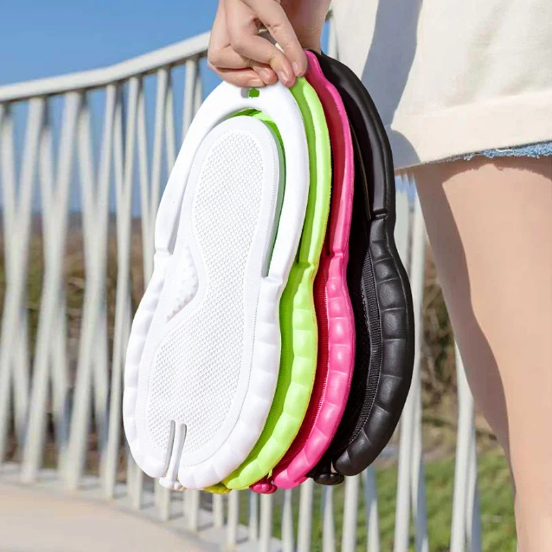 コンパクトトラベルスリッパレディースメンズ折りたたみ軽量サン - Flip Flop Leather Men のレビューと価格