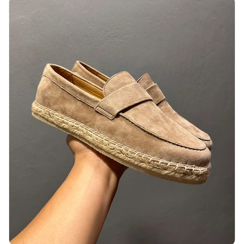 YETTIES メンズ通気性シープスエードエスパドリーユ プ - Espadrille Slip On のレビューと価格