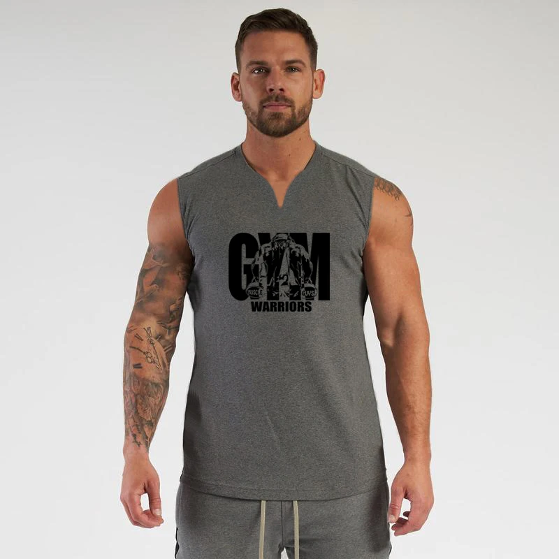 夏ランニング V ネックベストジム服圧縮ノースリーブシャツフ - Tank Top Muscle のレビューと価格