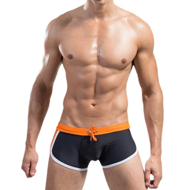 メンズ水泳パンツ ドローストリング付き フラットアングルスイ - Swim Trunk Quick Dry のレビューと価格