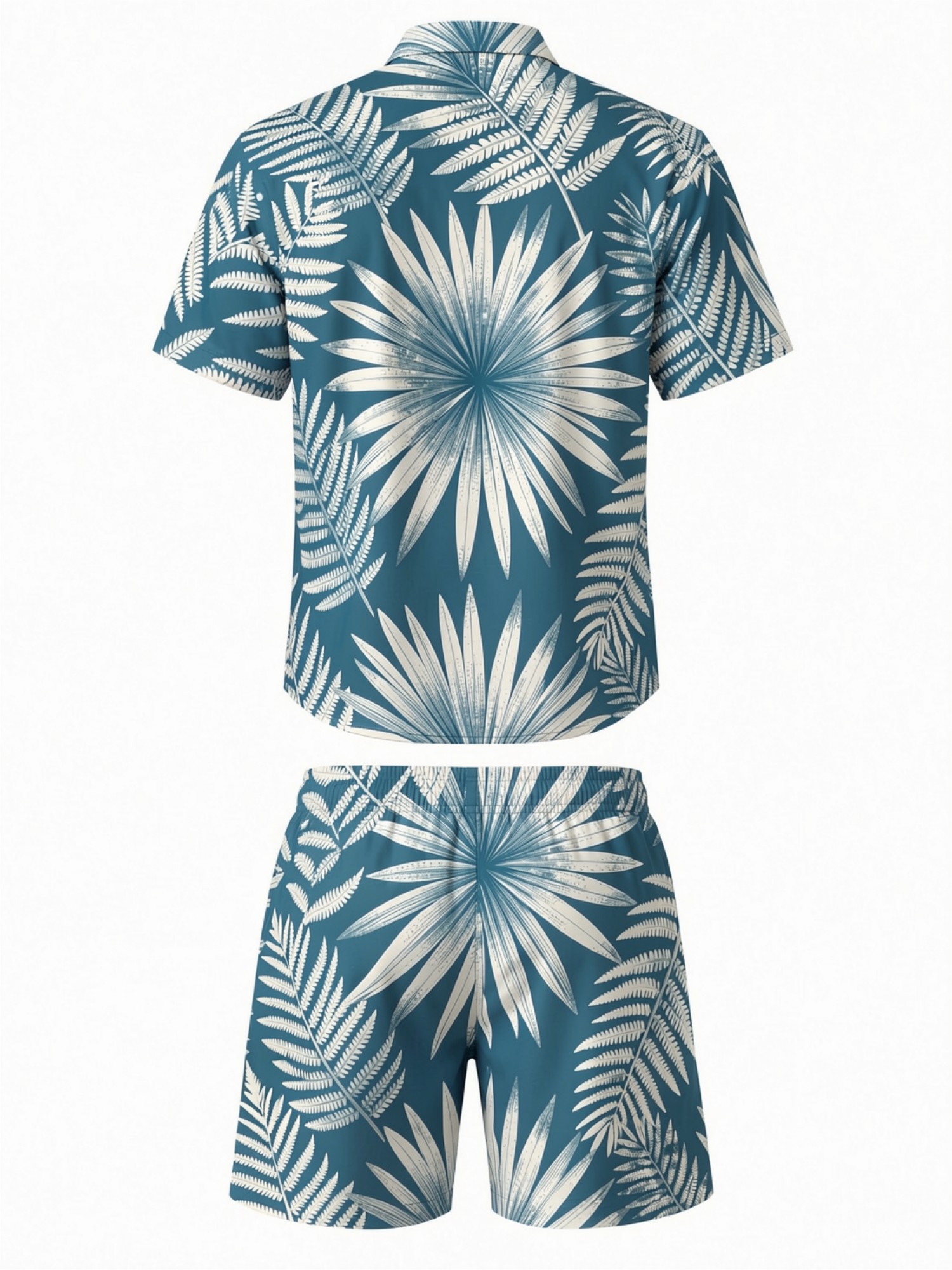 メンズ花柄半袖シャツとドローストリングショーツセット ビーチ - Resort Shirt Floral のレビューと価格