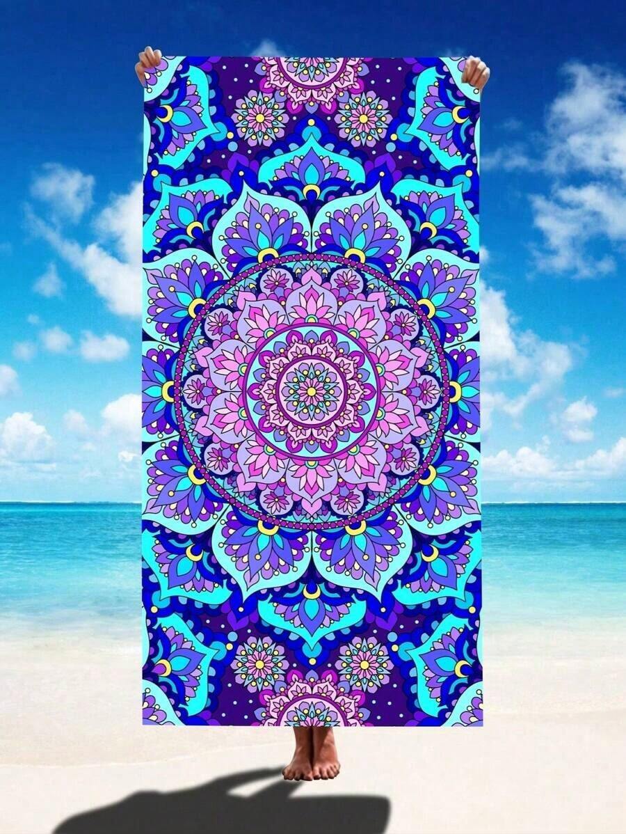 超吸収性速乾性250gsm星空またはマンダラプリントビーチブ - Beach Towel Large のレビューと価格