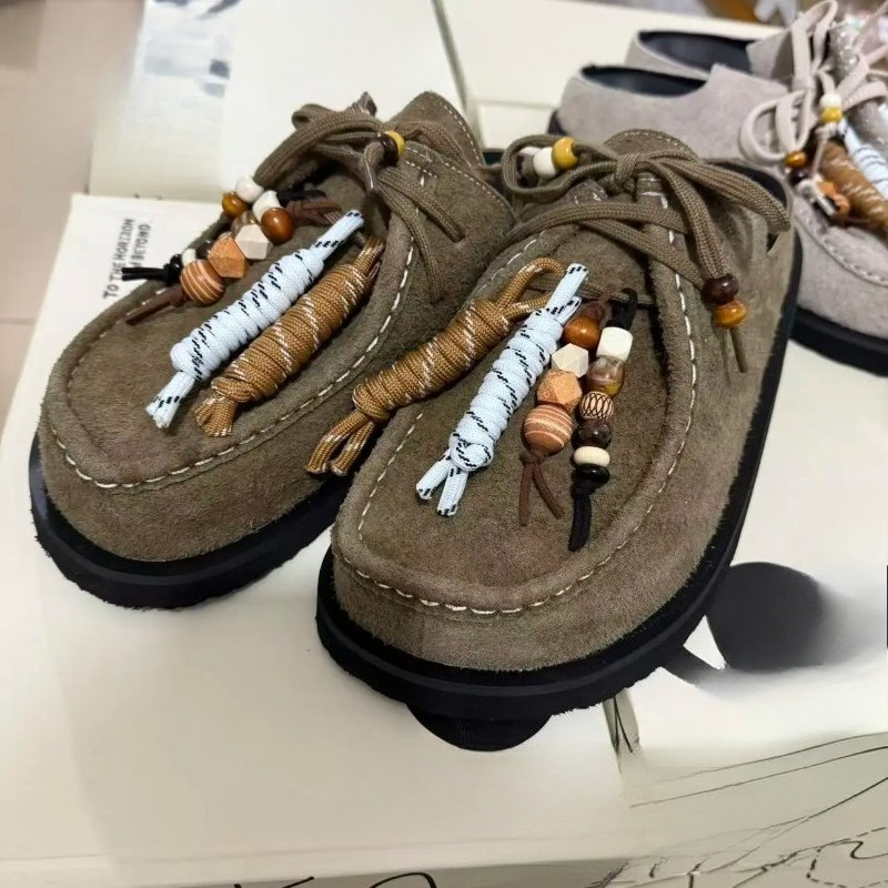 女性男性用クロッグ、牛革スエードレザー、スリッポンミュール、 - Flip Flop Leather Men のレビューと価格