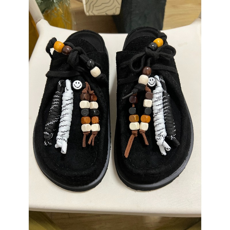 女性男性用クロッグ、牛革スエードレザー、スリッポンミュール、 - Flip Flop Leather Men のレビューと価格