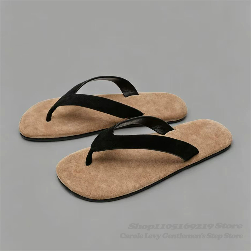 ヴィンテージスタイル カウスエード クリップオン フリップフ - Flip Flop Leather Men のレビューと価格