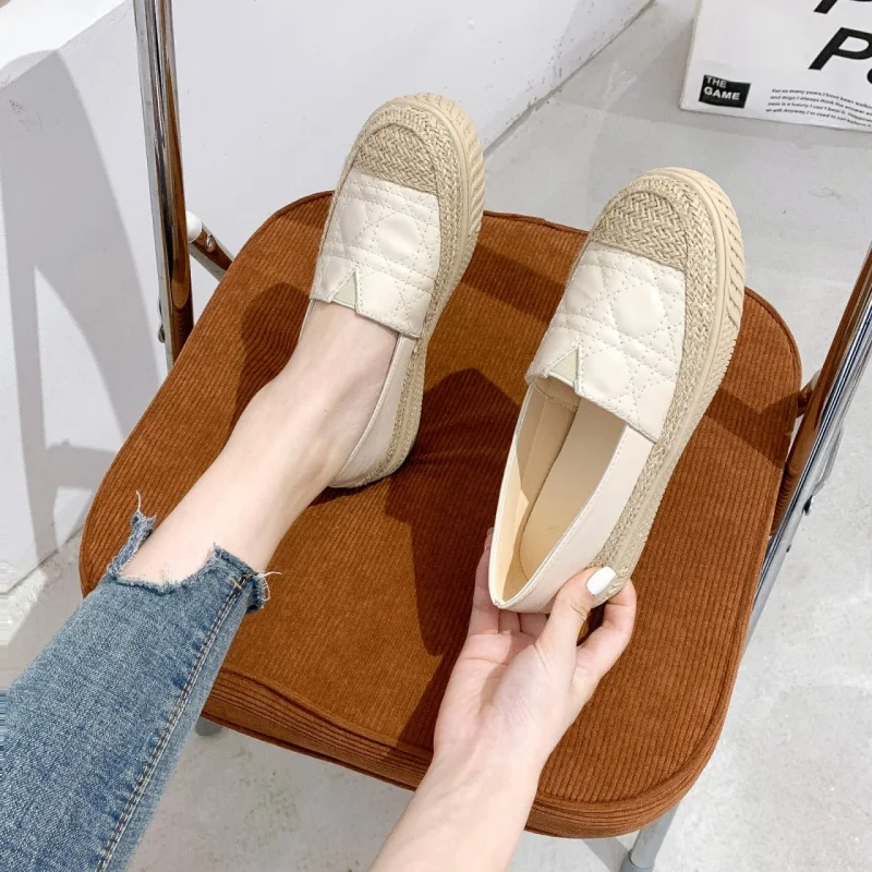 2025 新しい女性の靴エスパドリーユ白女性の靴ローファーラ - Espadrille Slip On のレビューと価格