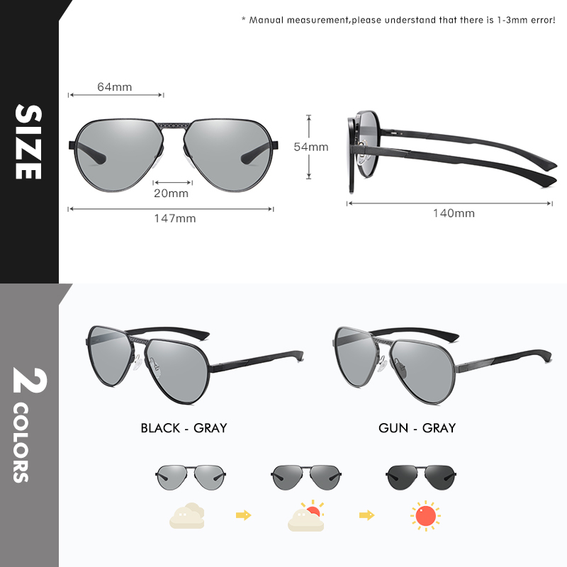 LIOUMO アルミマグネシウムフレーム航空サングラス偏光男 - Sunglasses Aviator Polarized のレビューと価格