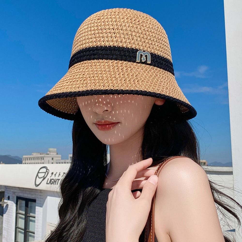 エレガントな弓漁師帽子折りたたみつば広女性太陽の帽子サンシェ - Bucket Hat Straw のレビューと価格