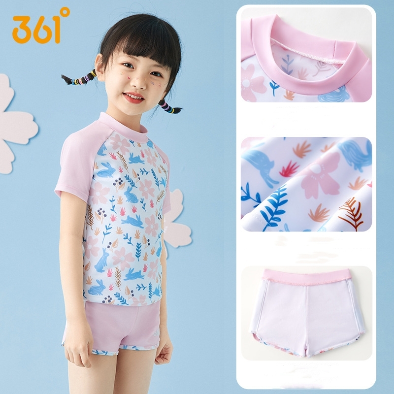 女の子 2 枚防水スポーツビーチスイムシャツトランクス半袖プ - Swim Trunk Quick Dry のレビューと価格